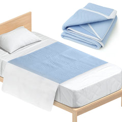 Floressa wasbare incontinentie bedonderlegger 85x90 cm met instopstroken